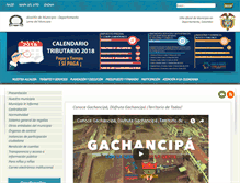 Tablet Screenshot of gachancipa-cundinamarca.gov.co